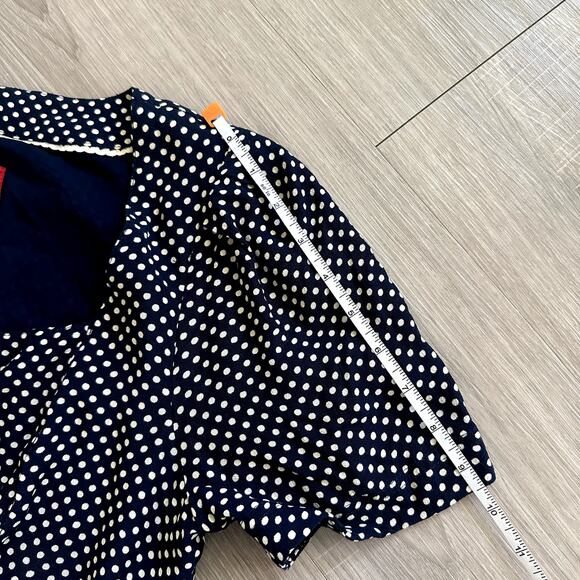 Maeve by Anthropologie Cecile Polka Dot Short Dress Size 6 - Picture 9 of 14